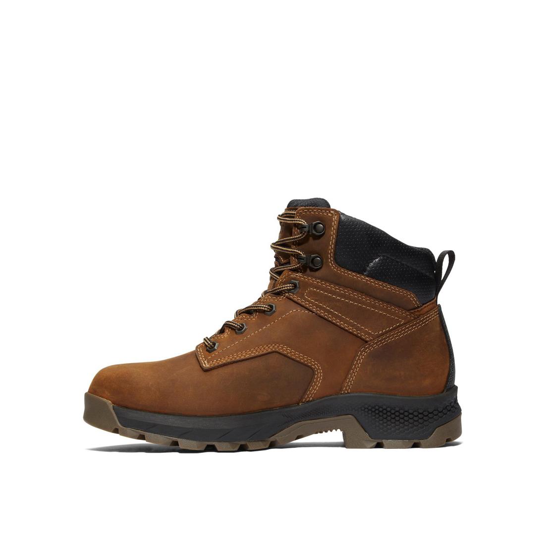 Titan EV 6 Inch Soft-Toe Waterproof Work Boot Brown