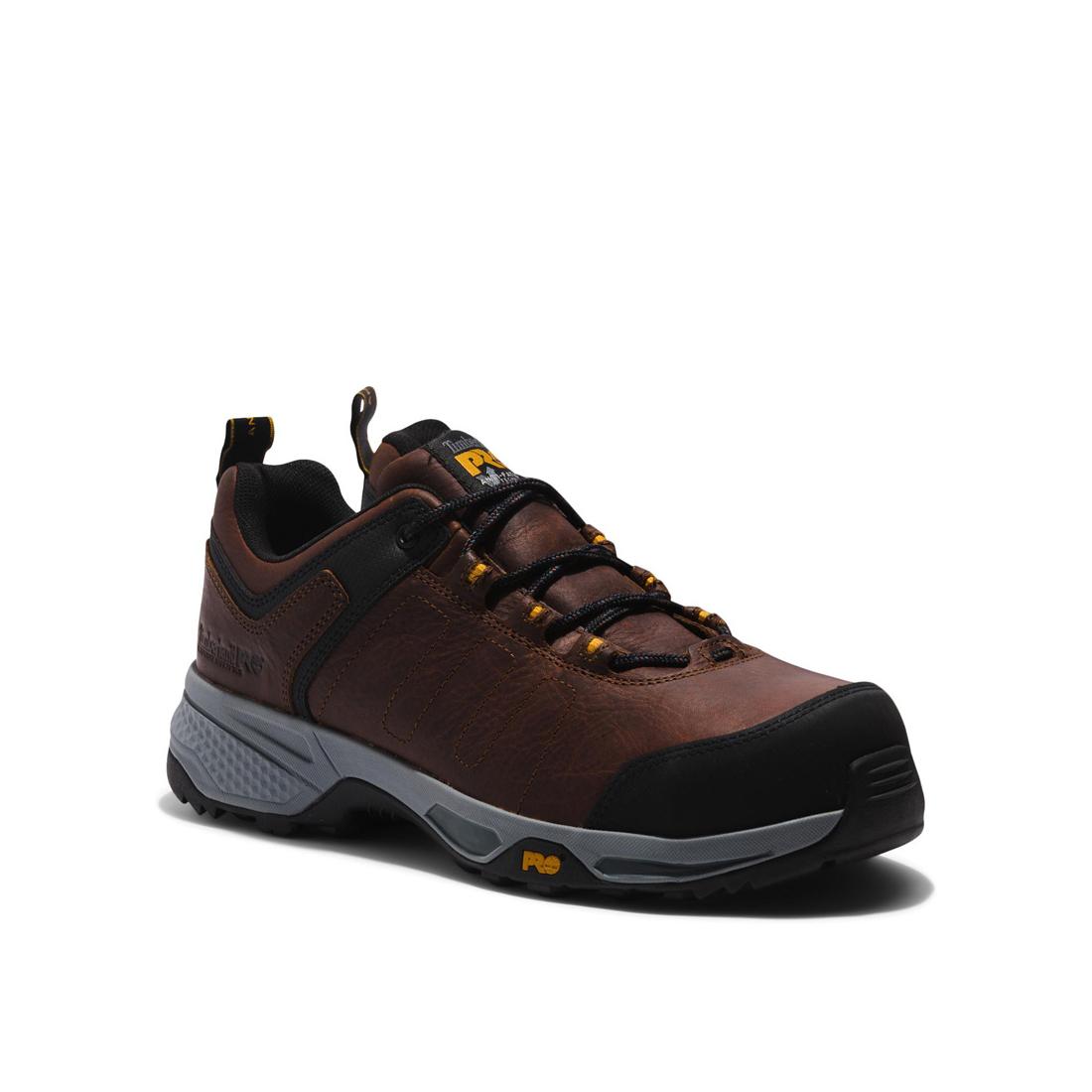 Switchback Composite-Toe Oxford Work Shoe Brown