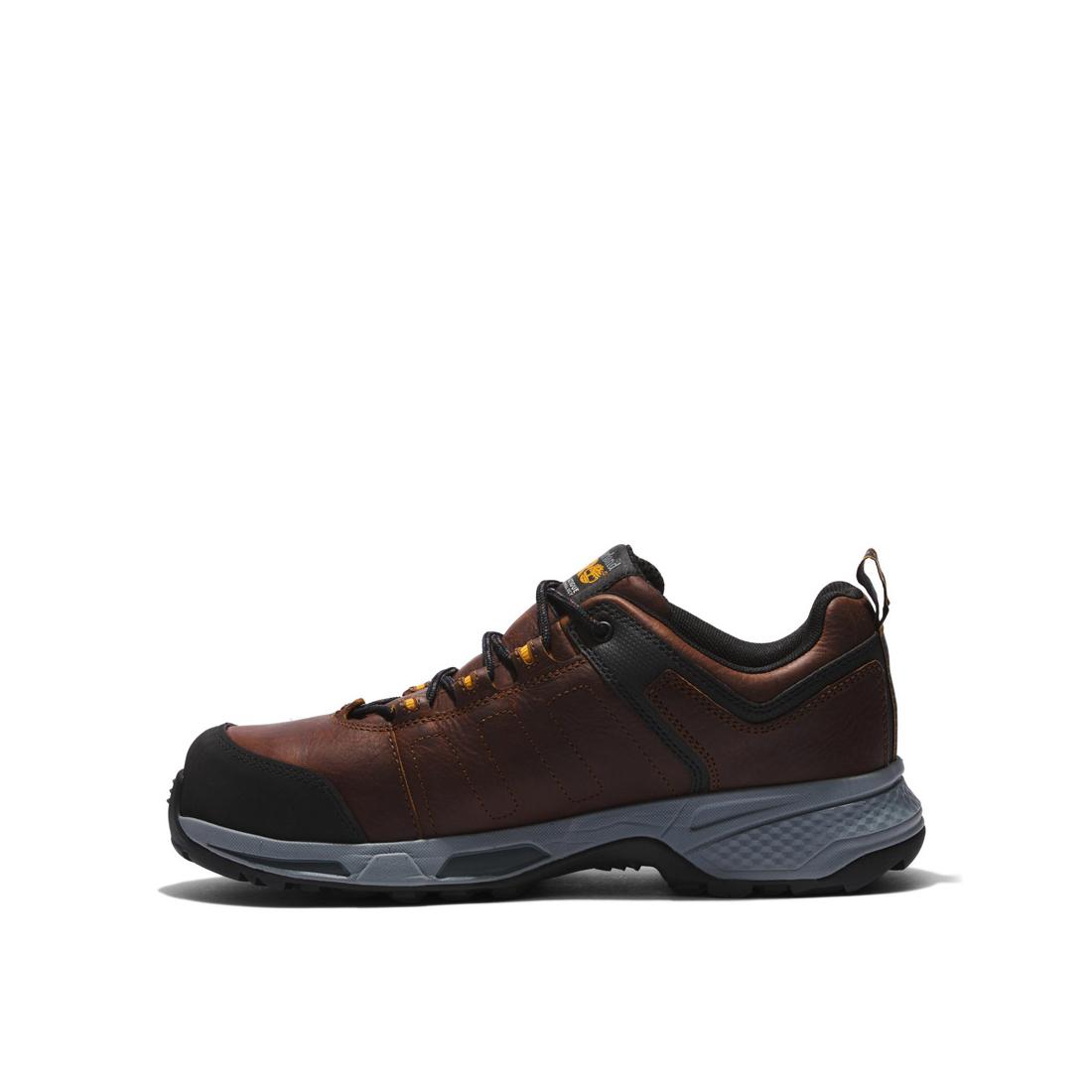 Switchback Composite-Toe Oxford Work Shoe Brown