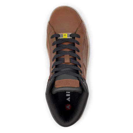Airwalk Deuce SD10 Leather Mid Composite Toe Work Boots – Brown/Tan 4