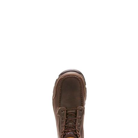 Ariat Edge LTE Composite-Toe Waterproof Chukka Work Boot Dark Brown Upper
