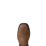 Ariat Groundbreaker Steel-Toe Waterproof Wide Square Toe Work Boot Palm Brown Upper