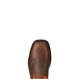 Ariat Groundbreaker Steel-Toe Wide Square Toe Work Boot Orange Upper