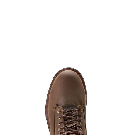 Ariat Powerline 8 inch Composite-Toe Waterproof 400g Work Boot Oily Distressed Brown Upper