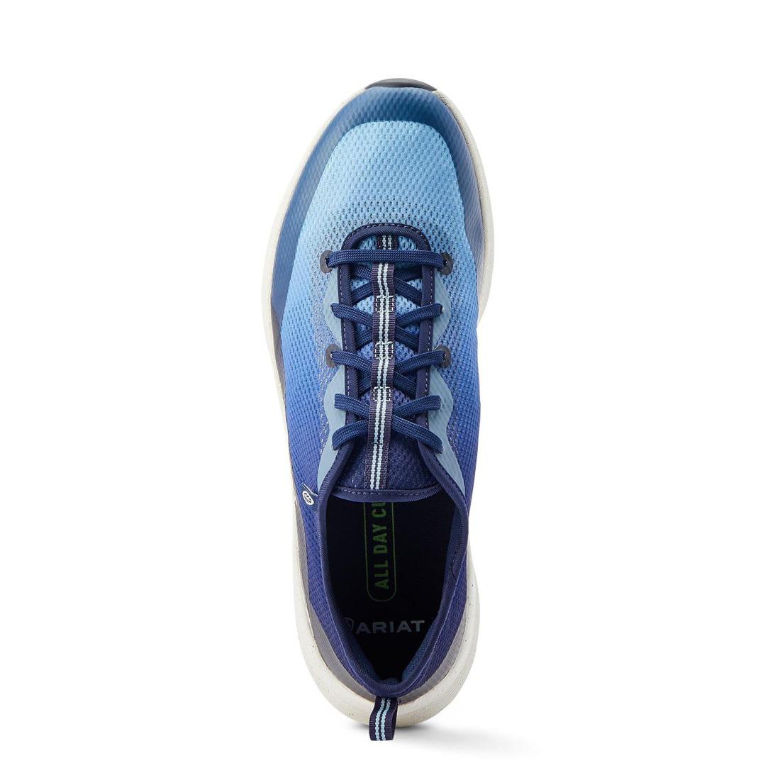 Ariat ShiftRunner Soft-Toe Shoe Blue Waves Upper