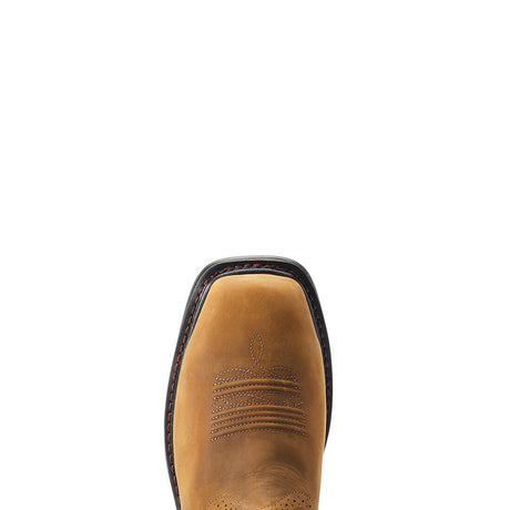 Ariat Sierra Shock Shield Steel-Toe Waterproof Work Boot Distressed Brown Sole