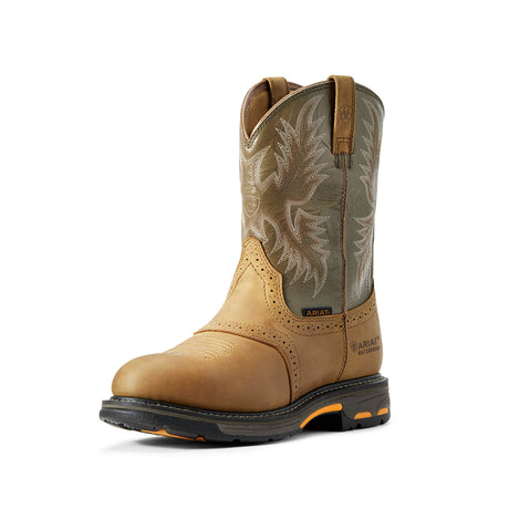 Ariat-WorkHog Men's Pull On Soft-Toe Boot WP Round-10008633-Steel Toes-2