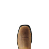 Ariat WorkHog Steel-Toe Waterproof Wide Square Toe Work Boot Aged Bark Upper