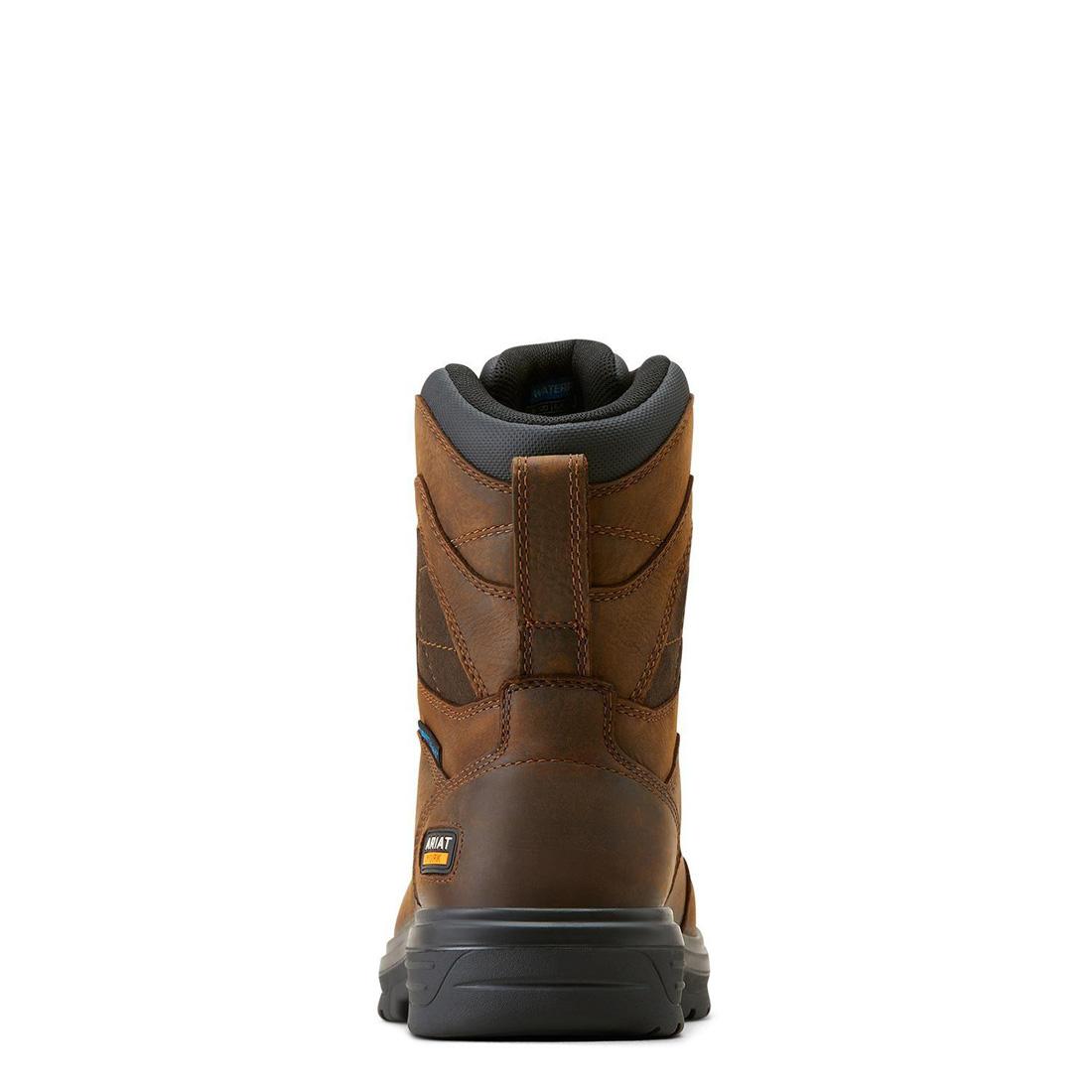 Turbo 8 inch Soft-Toe Waterproof Boot Rich Brown