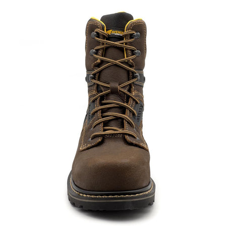 Avenger A-Max Dozer Waterproof Composite Toe 8" Boots - Brown A8710 Front Image
