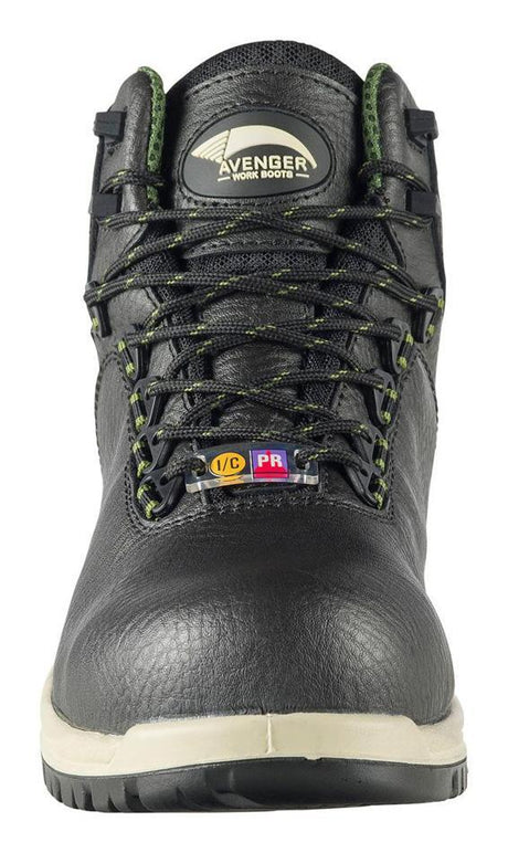 Avenger Breaker 6" Waterproof Puncture Resistant Composite Toe Work Boots – Black A7282 Front Image