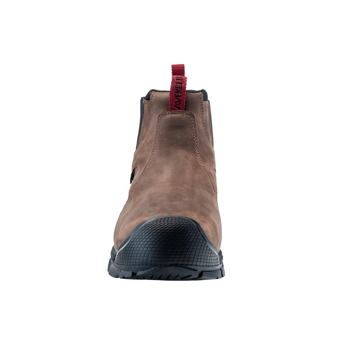 Avenger Ripsaw Met Guard Puncture Resistant Alloy Toe Chelsea Work Boot – Brown A7342 Front Image
