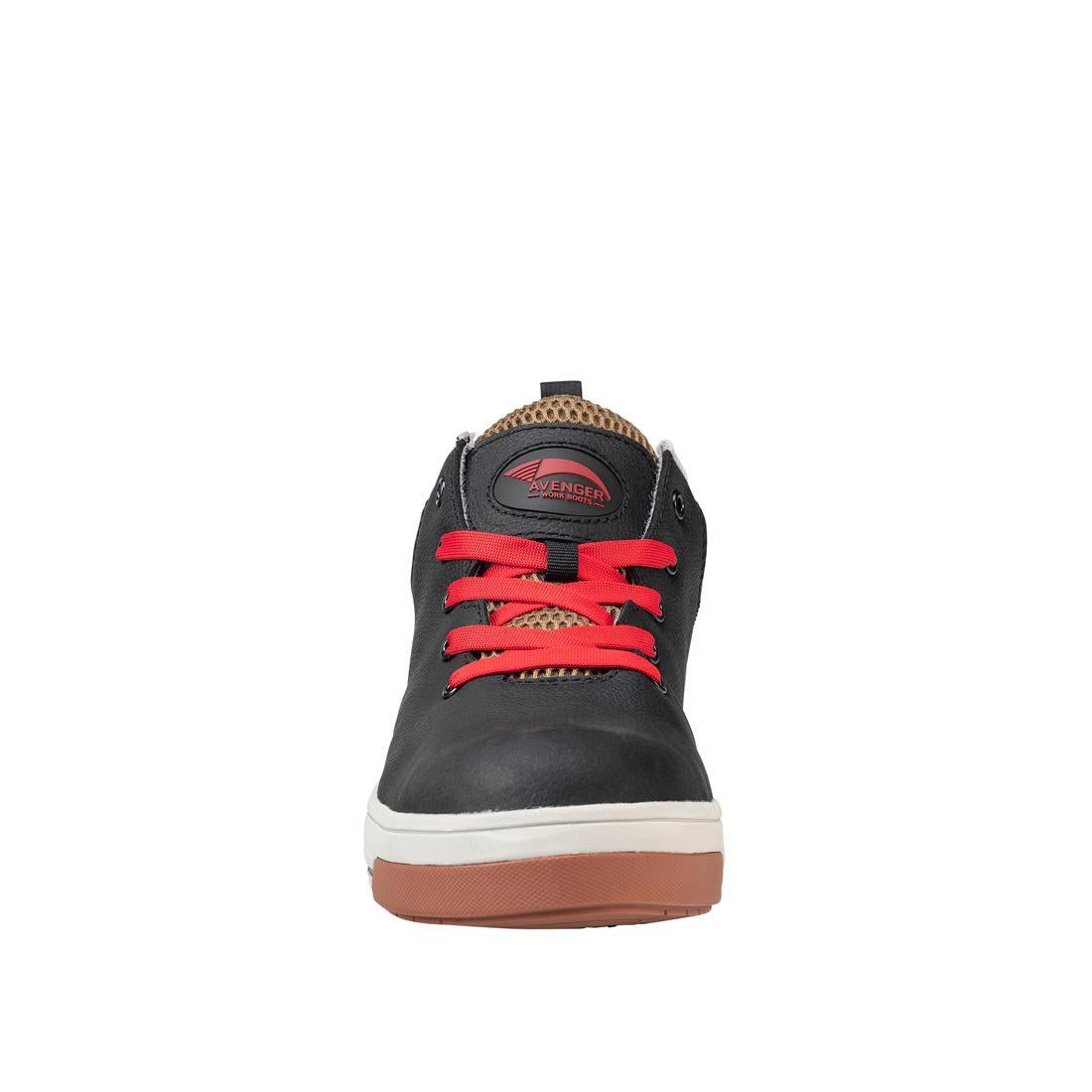 Avenger Swarm Aluminum Toe SD10 Work Shoes – Black/Tan A710 Front Image