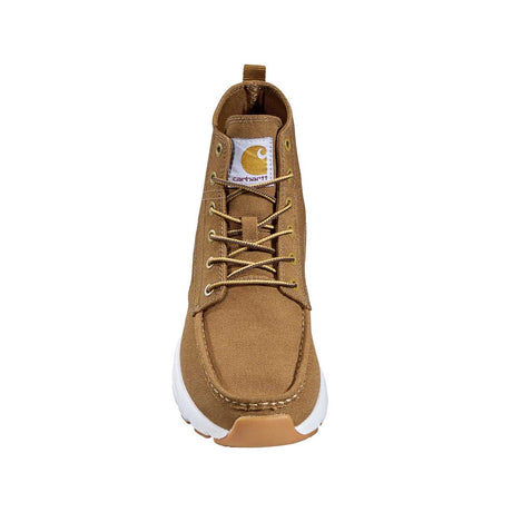 Carhartt Haslett 5 Inch Soft-Toe Canvas Moc Toe Chukka Boot Brown FS4084-M front