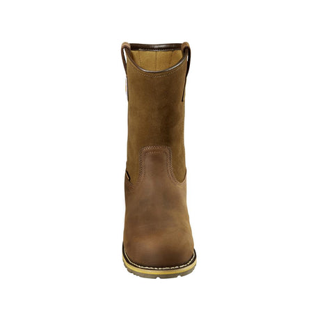 Carhartt 10" Traditional Welt Soft-Toe Waterproof Wellington Pull-On Boot Brown CMP1053 front