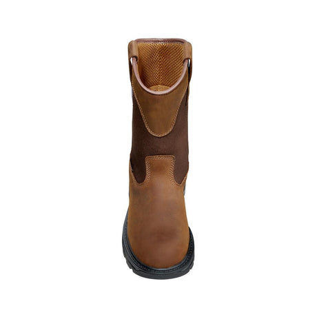 Carhartt 11" Women's Ironwood Soft-Toe Waterproof Wellington Pull-On Boot Brown FT1002-W front