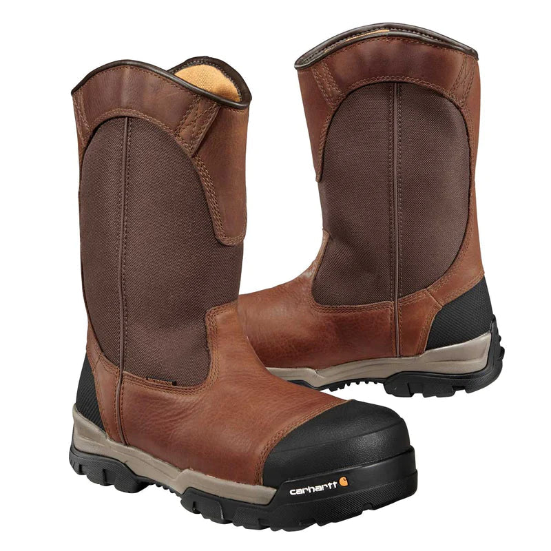Carhartt-Ground Force 10" Men's Wp Composite Toe Wellington Pull On Work Boot-Steel Toes-5