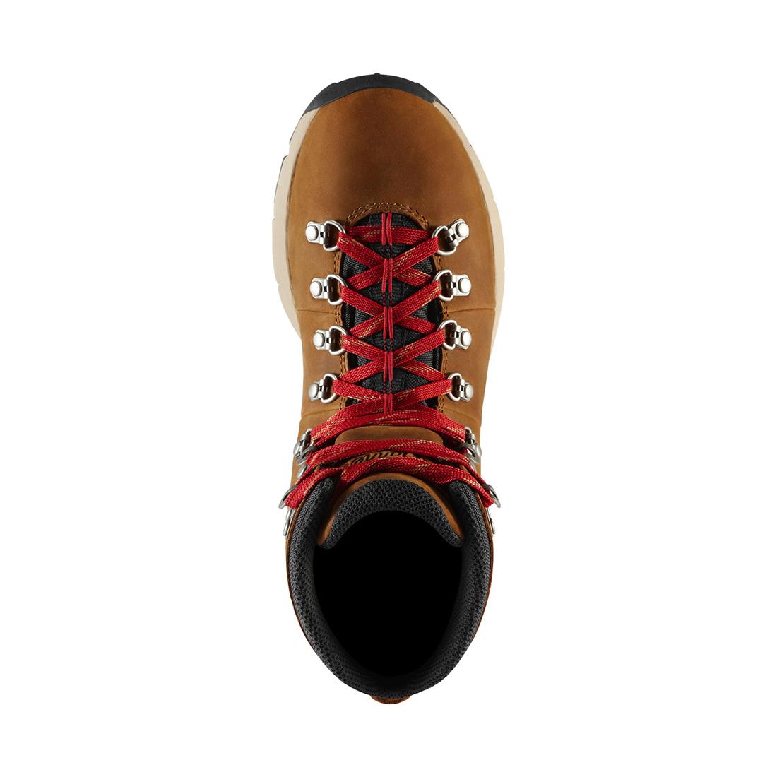 Danner Women's Mountain 600 Leaf 4.5" Grizzly Brown/Rhodo Red GTX Boot 62303 Front Image