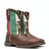 Durango Rebel Steel Toe Mexico Flag Western Boot Heel