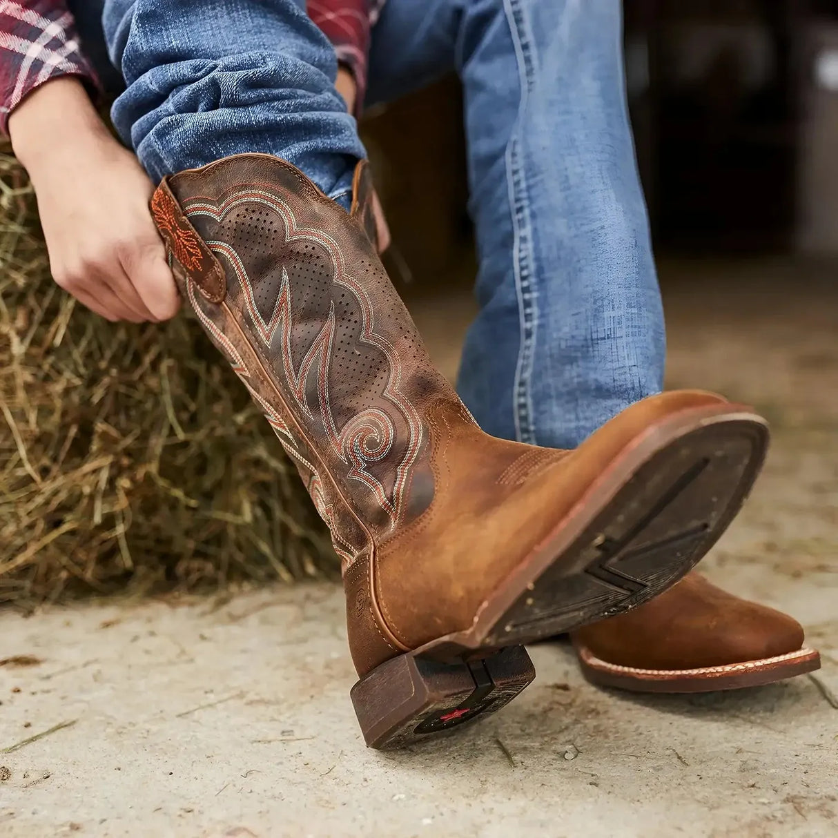 Durango Women’s Durango Lady Rebel Pro Cognac Ventilated Western Boot Heel