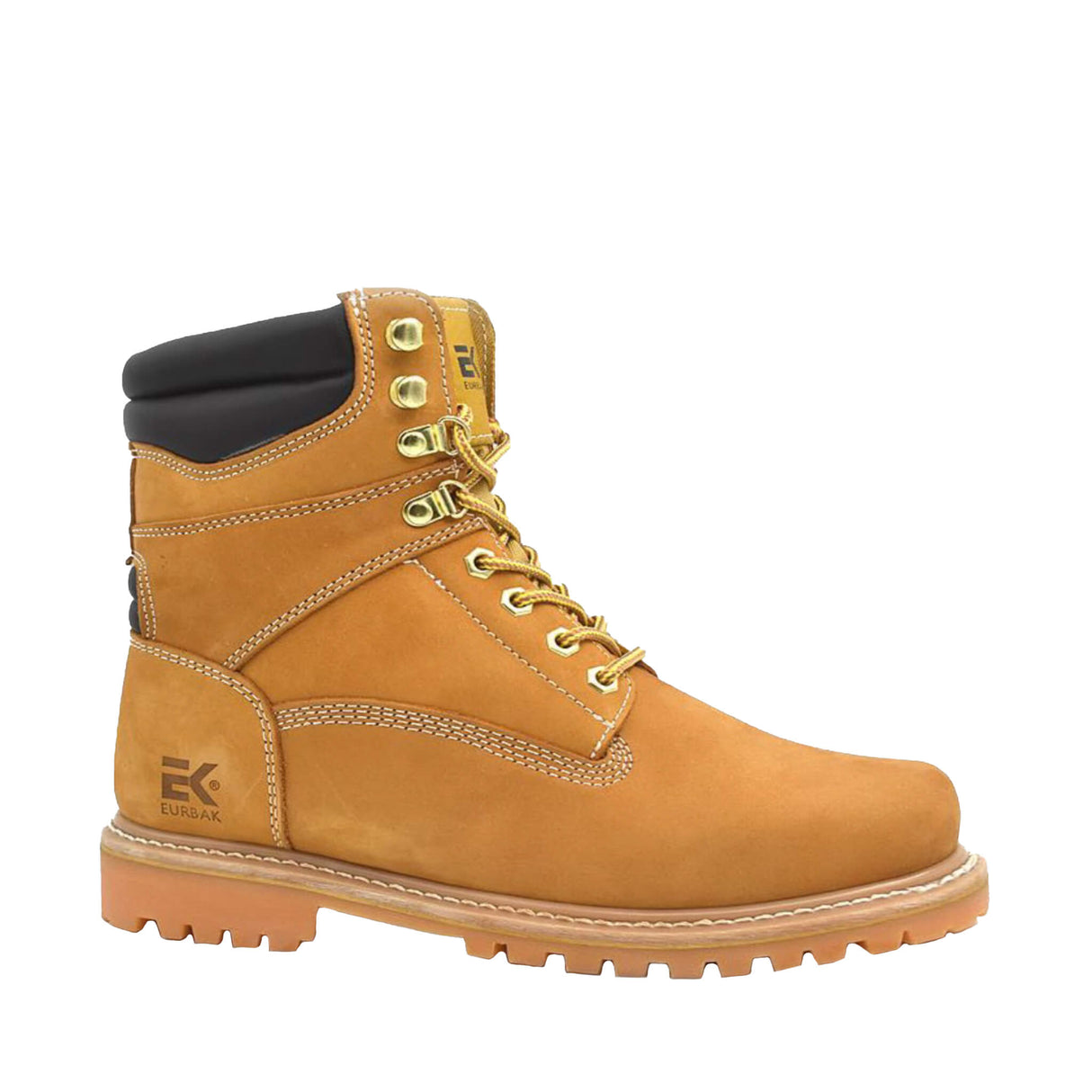 Eurbak-8" Work Boot Wheat Nubuck-Steel Toes-1