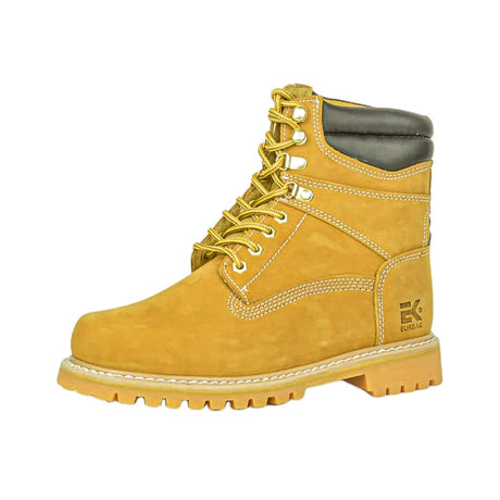 Eurbak-8" Work Boot Wheat Nubuck-Steel Toes-2