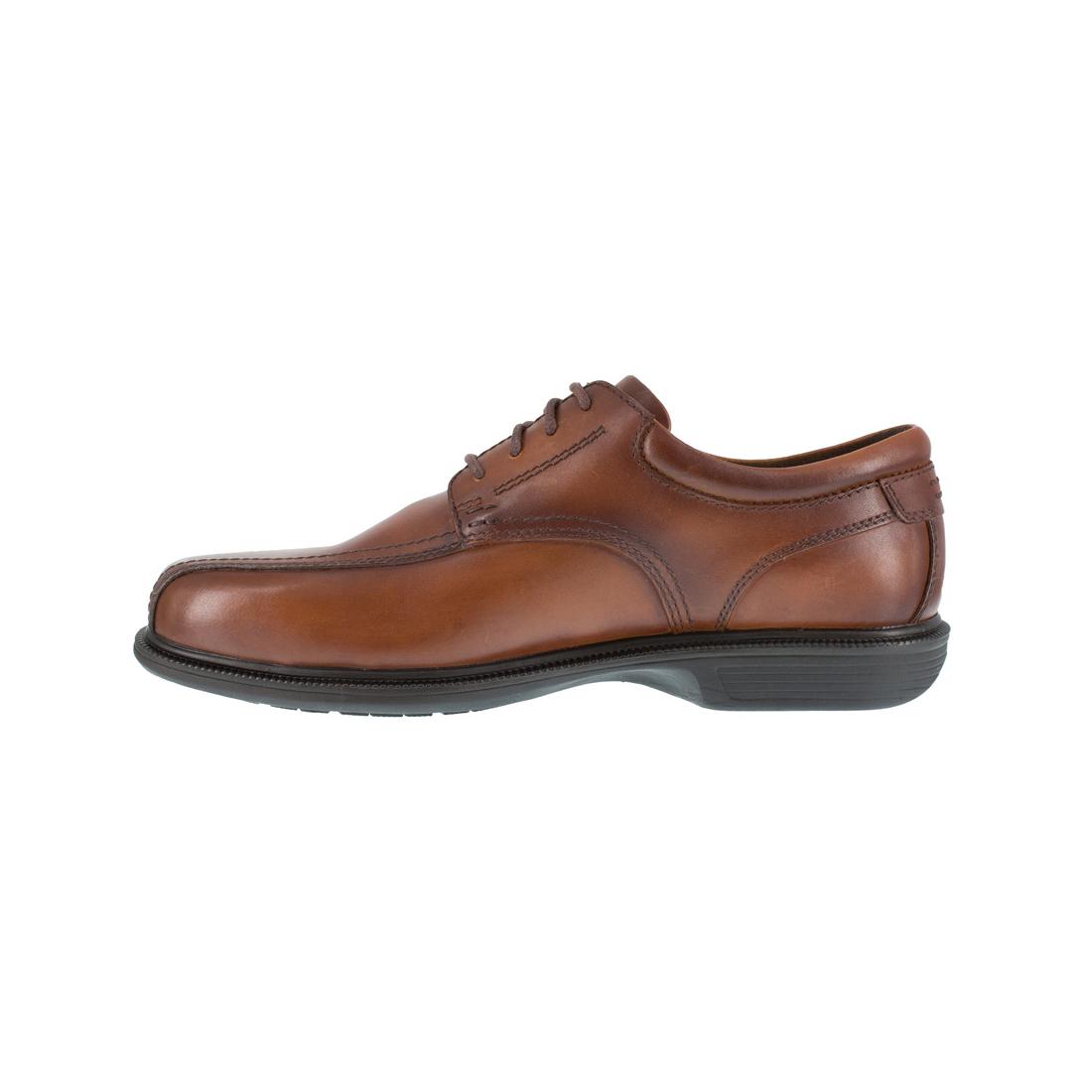 Florsheim Coronis Steel-Toe Dress Oxford Work Shoe Brown FS2001 Medial Image