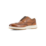 Florsheim Flair Work Steel-Toe Wingtip Oxford Work Shoe Cognac FS2623 Angled Image