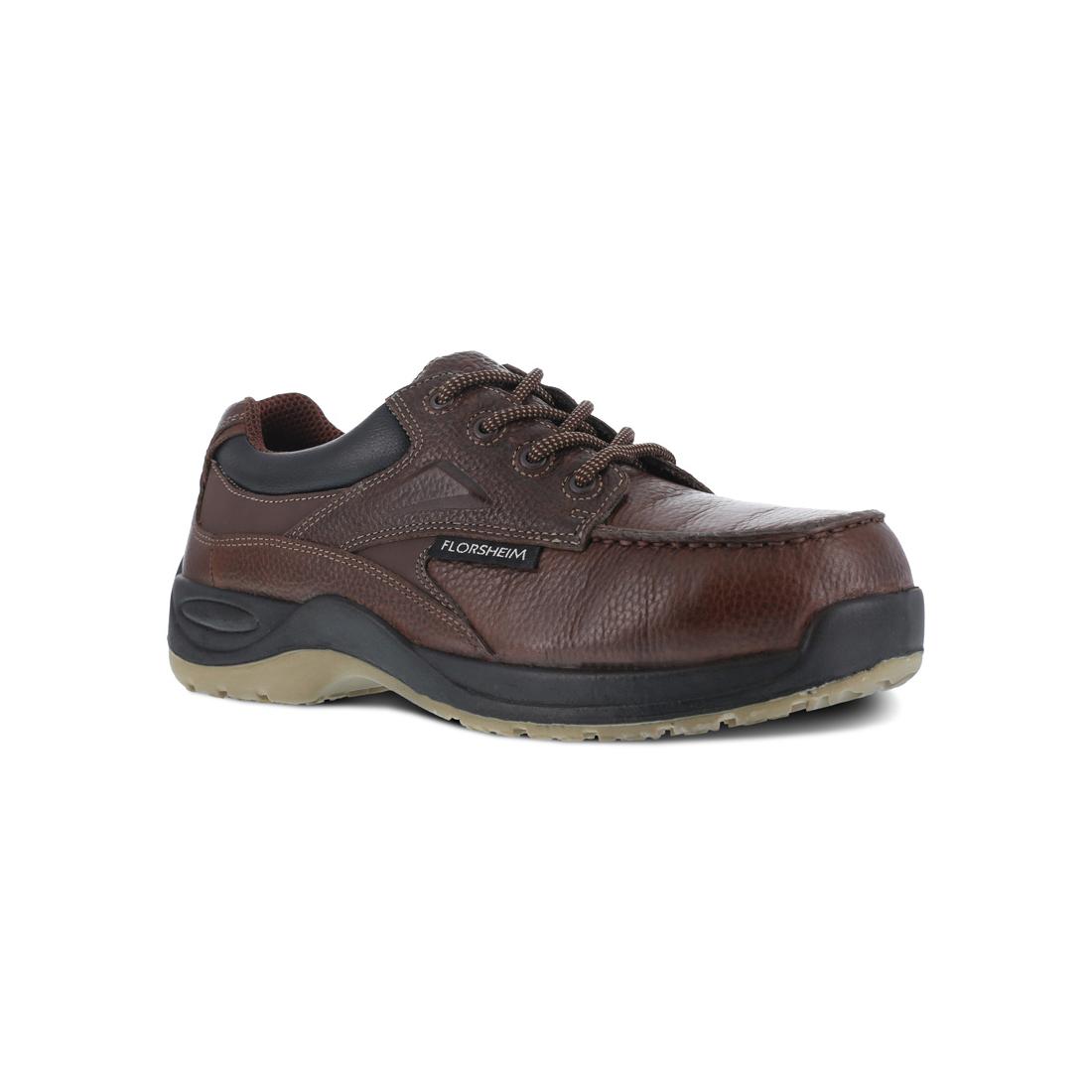 Florsheim Rambler Creek Composite-Toe Oxford Work Shoe Brown FS2700 Lateral Image