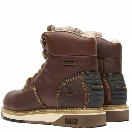 Georgia Boot AMP 6" LT Wedge Waterproof Work Boot Heel