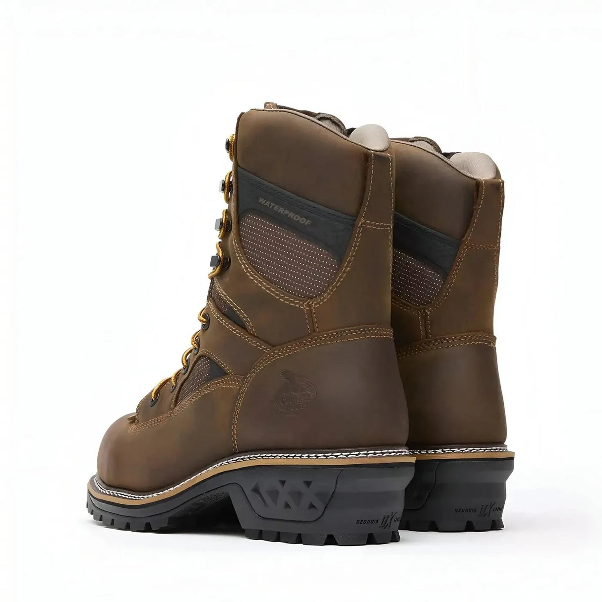 Georgia Boot LTX Logger Composite Toe Waterproof Work Boot Heel