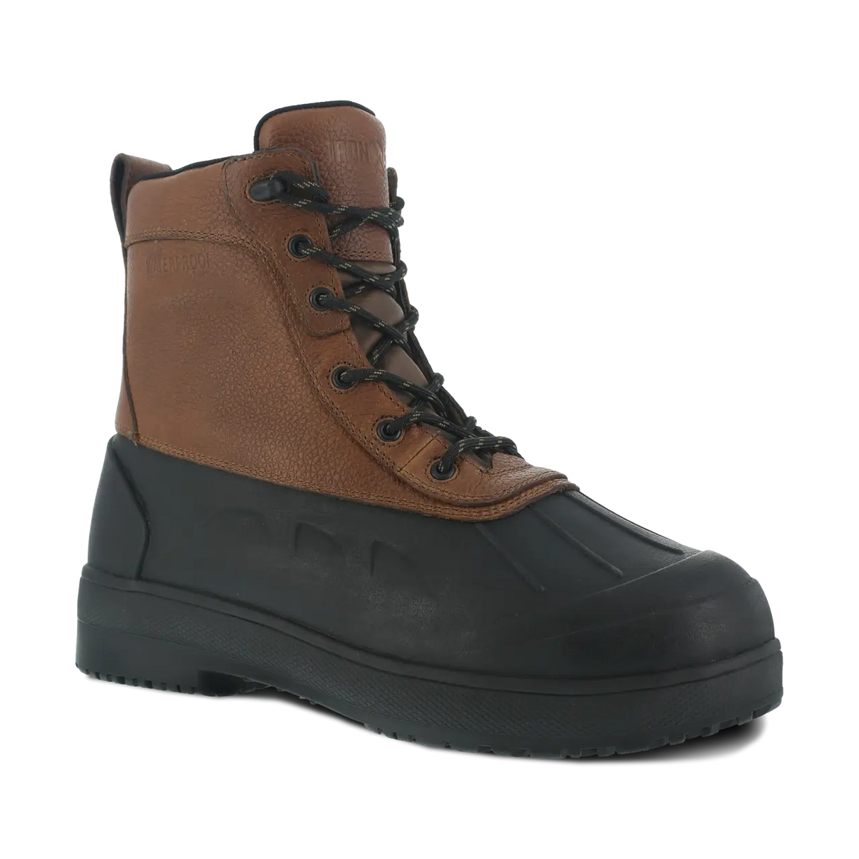 Iron Age-Compound Composite-Toe Rubber Vamp Work Boot Black Brown-Steel Toes-2