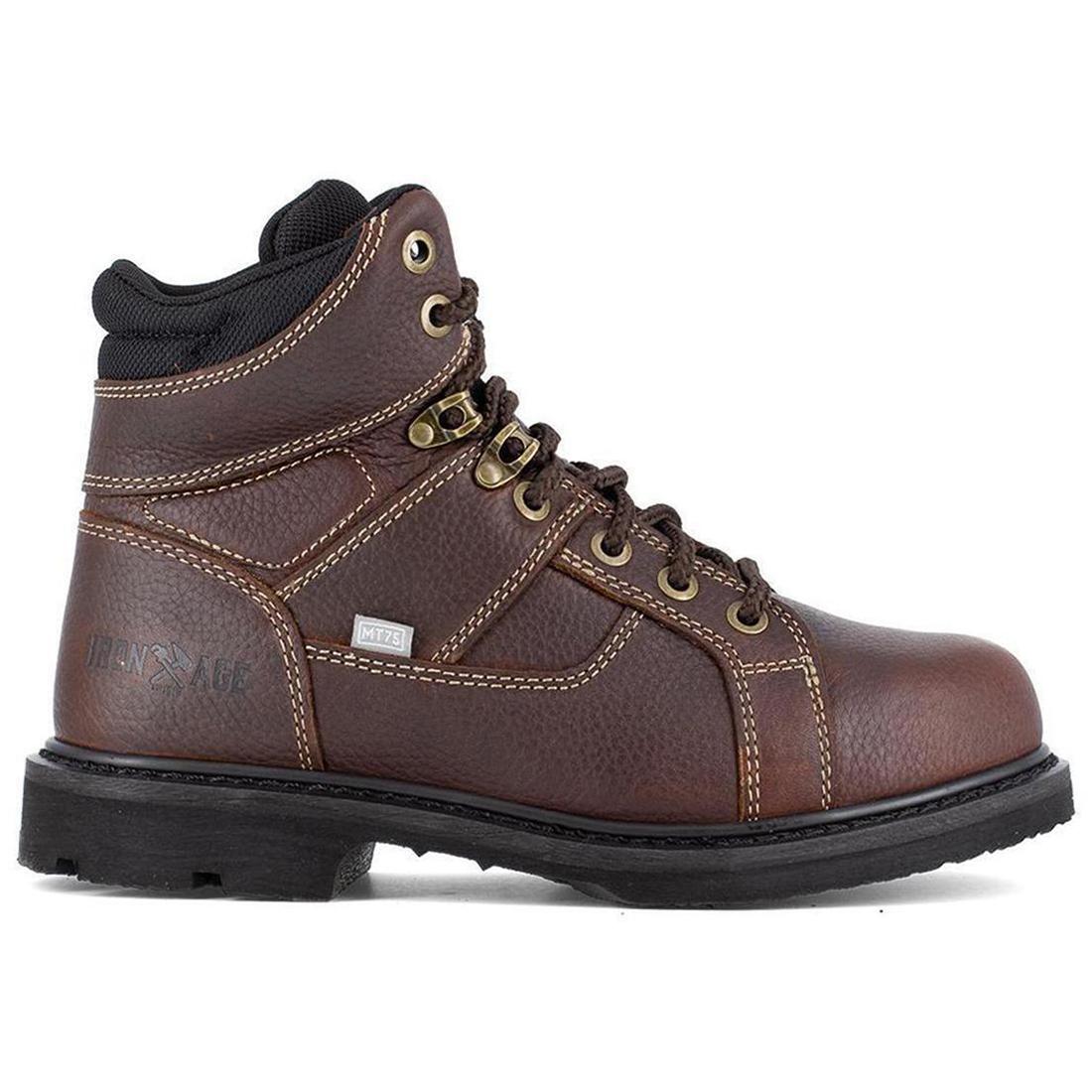 Iron Age Groundbreaker 6" CushGuard Internal Steel Toe Met Guard Work Boot – Dark Brown hex,IA5021 profile image