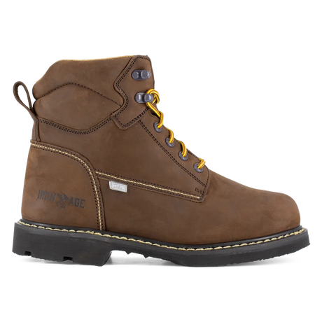 Iron Age-Groundbreaker Steel-Toe Metguard 6 inch Work Boot Brown-Steel Toes-1