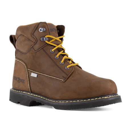 Iron Age-Groundbreaker Steel-Toe Metguard 6 inch Work Boot Brown-Steel Toes-2