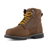 Iron Age-Groundbreaker Steel-Toe Metguard 6 inch Work Boot Brown-Steel Toes-4