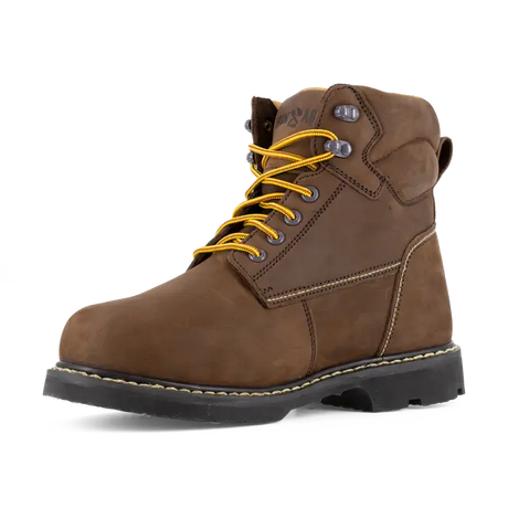 Iron Age-Groundbreaker Steel-Toe Metguard 6 inch Work Boot Brown-Steel Toes-4