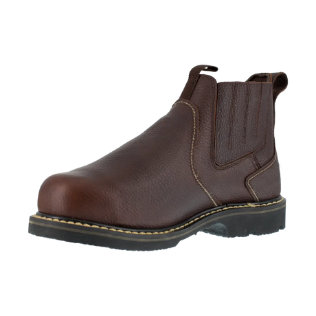 Iron Age-Groundbreaker Steel-Toe Slip-On 6 Inch Int Met Guard Work Boot Brown-Steel Toes-4