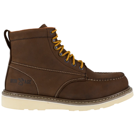 Iron Age-Reinforcer Steel-Toe 6-inch Wedge Work boot Brown-Steel Toes-1