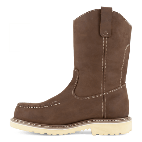 Iron Age-Solidifier Composite-Toe 11 Inch Pull-On Moc Toe Waterproof Work Boot Brown-Steel Toes-5