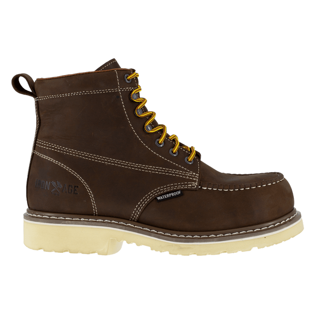 Iron Age-Solidifier Composite-Toe Waterproof Work Boot Brown-Steel Toes-1