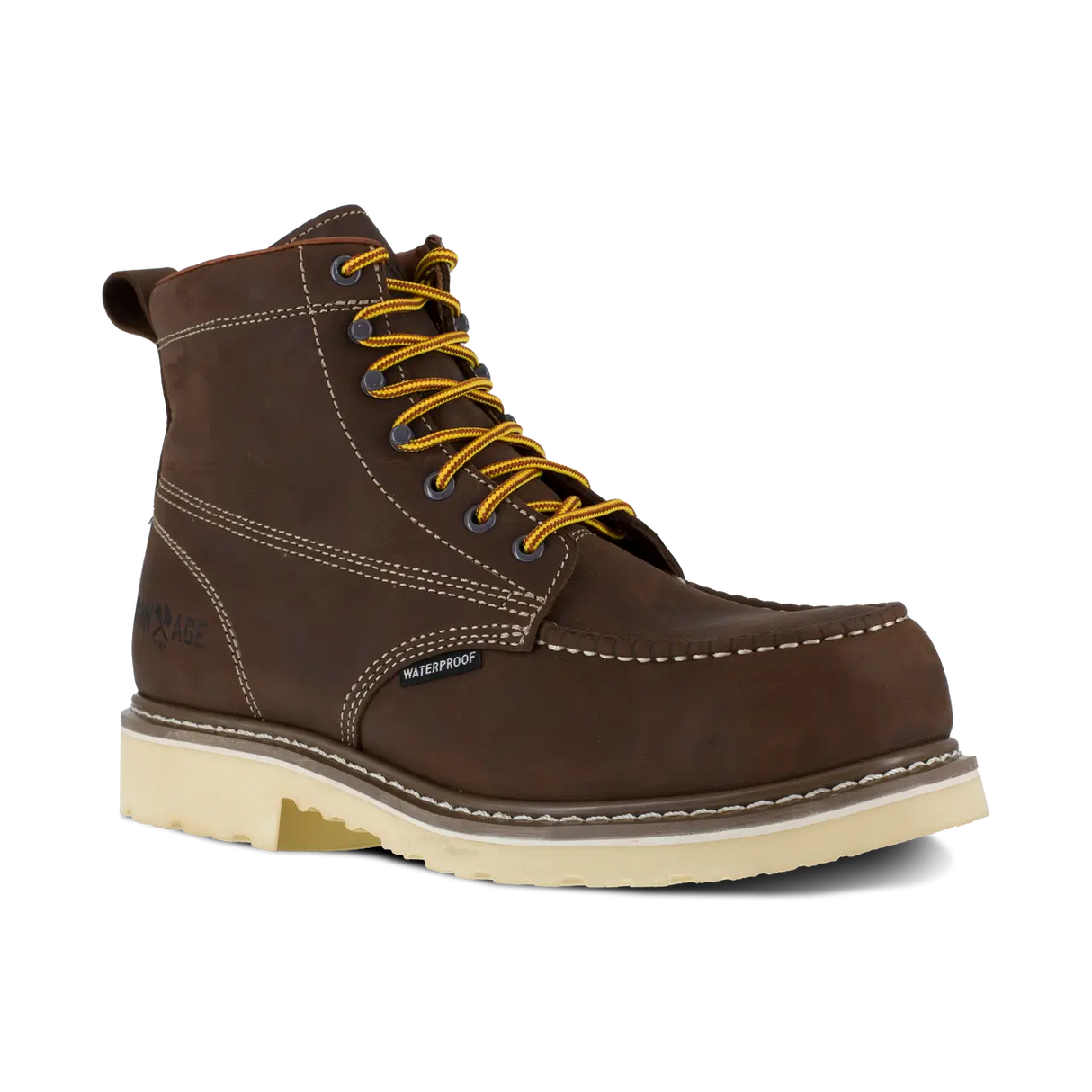 Iron Age-Solidifier Composite-Toe Waterproof Work Boot Brown-Steel Toes-2