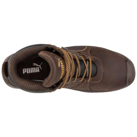 Puma Safety Tornado Waterproof Soft Toe Work Boots – Brown image view 4