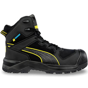 Puma Safety Rock HD 6" Composite Toe Work Boots – Black image view 1