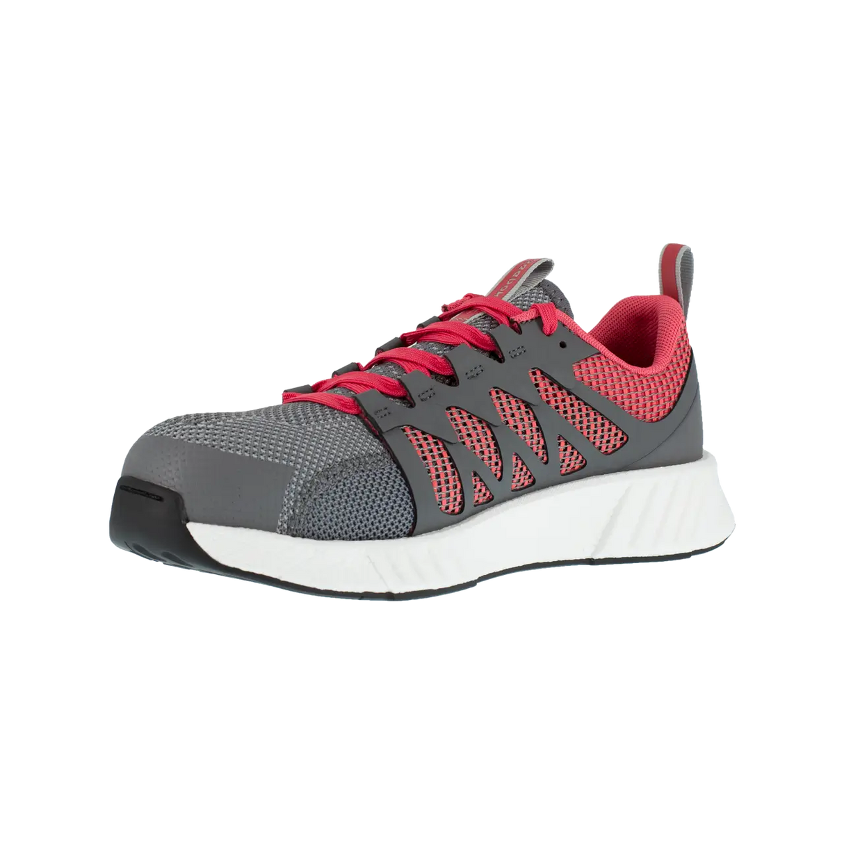 Reebok Women's Fusion Flexweave Comp Toe Grey And Pink RB312 Inside View