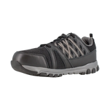 Reebok Women's Sublite Steel Toe Shoe Black with Grey RB416 inside view