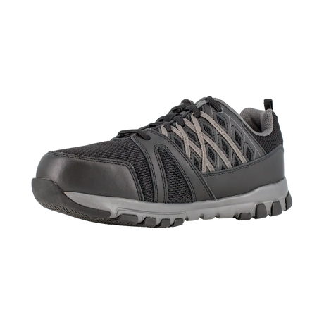 Reebok Women's Sublite Steel Toe Shoe Black with Grey RB416 inside view