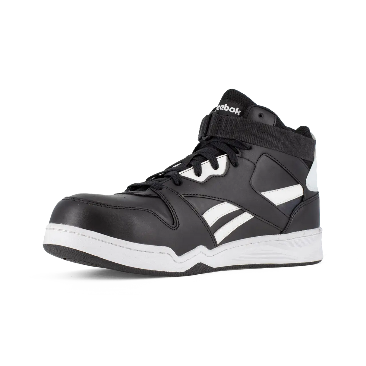 Reebok Work-Bb4500 Work Athletic Mid Cut Composite Toe Black and White-Steel Toes-2