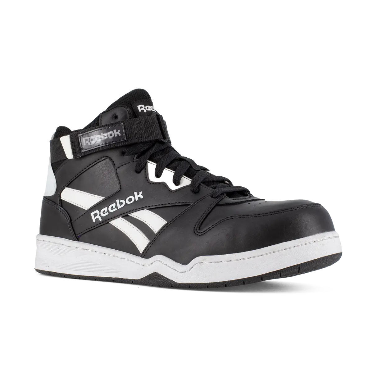 Reebok Work-Bb4500 Work Athletic Mid Cut Composite Toe Black and White-Steel Toes-4