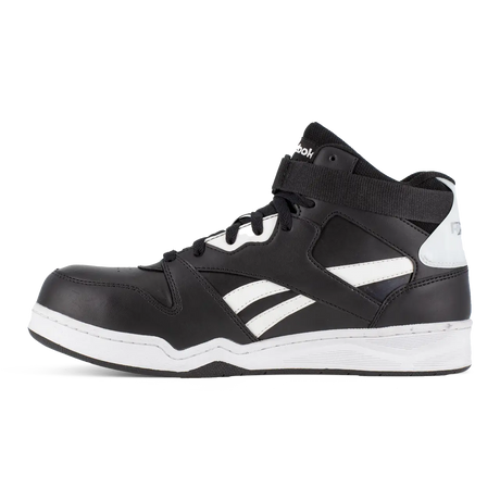 Reebok Work-Bb4500 Work Athletic Mid Cut Composite Toe Black and White-Steel Toes-5